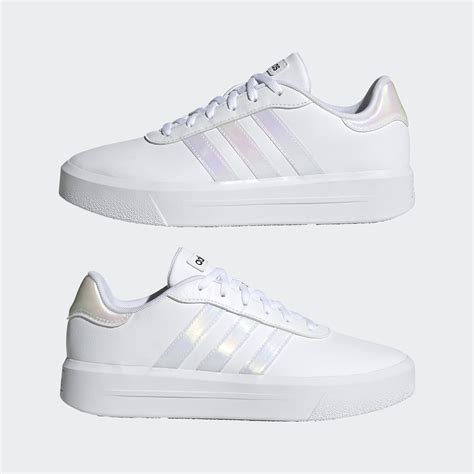 adidas courtvantage damen silber|Amazon.com: Adidas Court Platform Shoes Women.